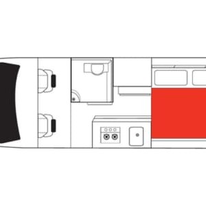 Mighty Duo Motorhome – 2 Berth Layout 2 Mighty Duo Motorhome – 2 Berth Layout 2