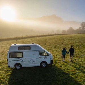 Mighty HiLITE AU Aerial Camper at Sunrise