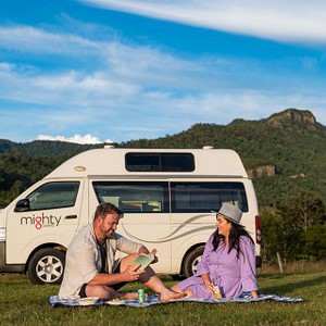 Mighty HiLITE AU Couple Picnic beside Camper