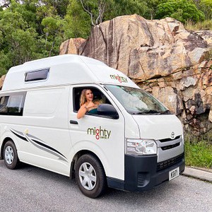 Mighty HiLITE AU Front Exterior by Rock Wall