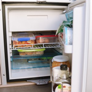 Mighty HiLITE AU Open Fridge Stocked with Food