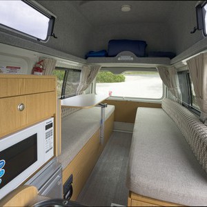 Mighty HiLITE AU Rear Lounge and Microwave Interior