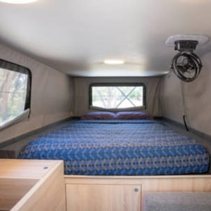 RS Luxury Hilux – 2 Berth Sleep Inside Interior bed 2