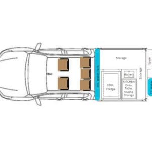 ADV Hilux 4WD – 2-5 Berth Layout 1 ADV Hilux 4WD – 2-5 Berth Layout 1