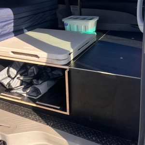 ER Low Top Campervan – 2 Berth AU Interior Bed Platform Storage