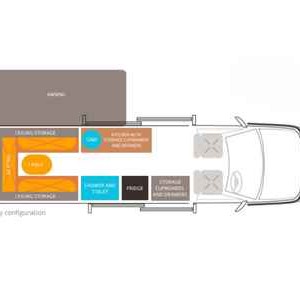 RS Sprinter – 2 Berth Motorhome Layout Day