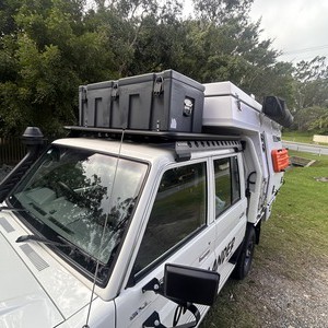 OL 4WD Landcruiser – 2-5 Berth AU Side View Rooftop Storage Box OL 4WD Landcruiser – 2-5 Berth AU Side View Rooftop Storage Box