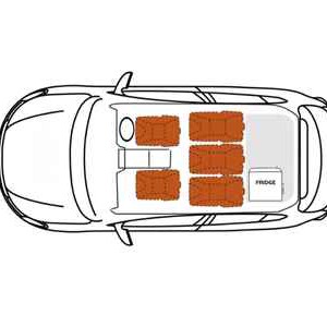 RD 4WD Luxury Campertrailer – 5 Berth – On-road Suite Caravan Floorplans