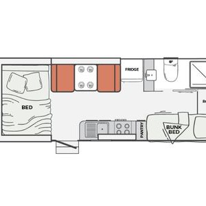 RD 4WD Luxury Campertrailer – 5 Berth – Vehicle Lay out