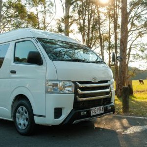 AW HP Campervan – 3 Berth AU Exterior Front View Countryside AW HP Campervan – 3 Berth AU Exterior Front View Countryside