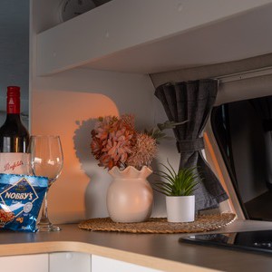 AW HP Campervan – 3 Berth AU Interior Kitchen Bench Detail AW HP Campervan – 3 Berth AU Interior Kitchen Bench Detail