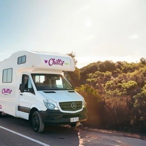 Jucy Chilld Big Kahuna 6 Berth AU Coastal Road Front Side View