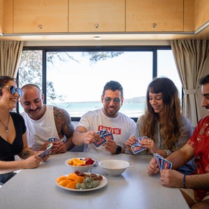 Jucy Chilld Big Kahuna 6 Berth AU Interior Dinette Table Seats 2