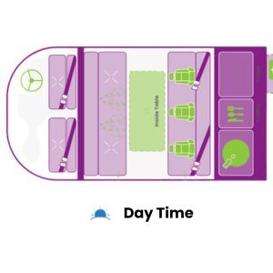 Jucy Chilld Cloudbreak 2 Berth AU Floorplan Day