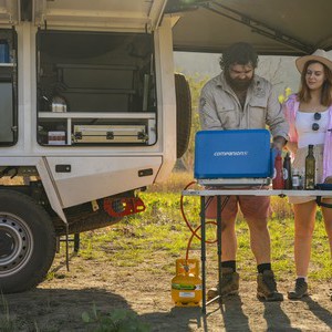 Apollo Overland AU Couple Preparing Food