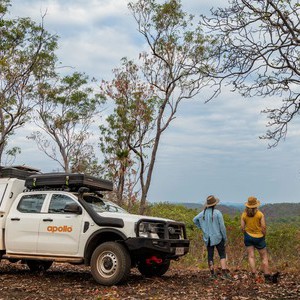 Apollo Overland AU Hikers beside 4WD
