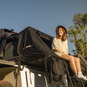 Apollo Overland AU Woman at Roof Tent