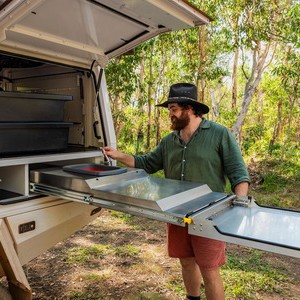 Apollo Overland Camper 4WD – 4 Berth AU Exterior Kitchen Slide Out