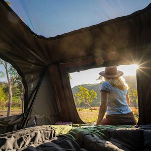 Apollo Overland Camper 4WD – 4 Berth AU Interior Rear Window View