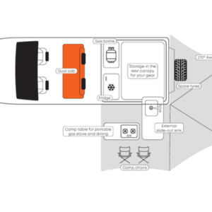 Apollo Overland Camper 4WD – 4 Floorplan 2