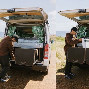 HR RTT – 2-5 Berth Traveller Removing Fridge from Rear Storage HR RTT – 2-5 Berth Traveller Removing Fridge from Rear Storage