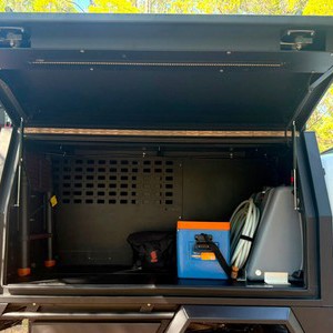 WA Toyota Hilux 4WD Single Rooftop Tent 2 Berth AU Feature Side Storage Compartment