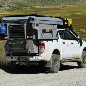 WA Toyota Hilux Sleep Inside 4WD 2 Berth AU Exterior Rear Three Quarter Touring Configuration