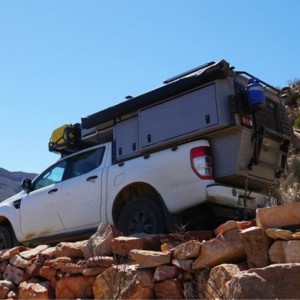 WA Toyota Hilux Sleep Inside 4WD 2 Berth AU Exterior Rocky Mountain Track